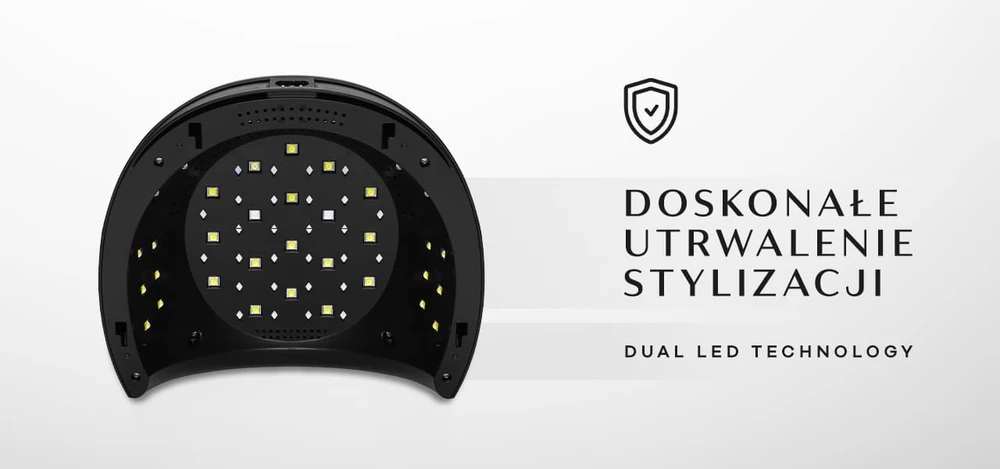 Activeshop Profesionali UV/LED nagų lempa manikiūrui Ocho Nails 8 84W, juodos spalvos