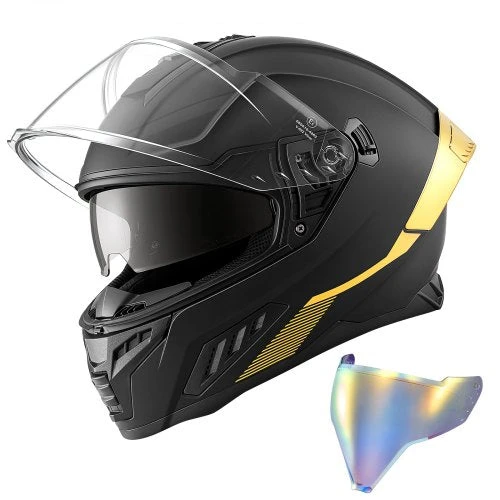 Uždaros konstrukcijos motociklininko šalmas VEVOR V-822, XL dydis
