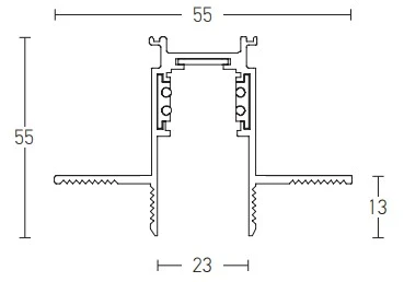 Užglaistomas lenktas magnetinis bėgelis ZAMBELIS, juodas, 900mm diametro, 22091