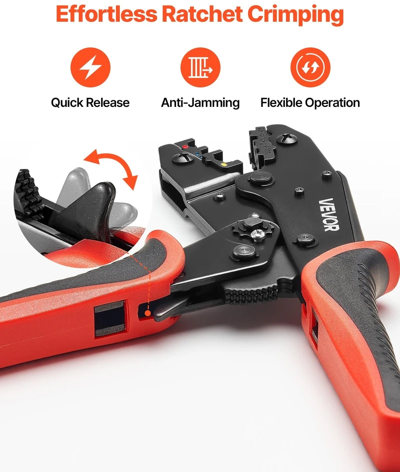 Užspaudimo replės VEVOR HS-30J, 0.5-6 mm²