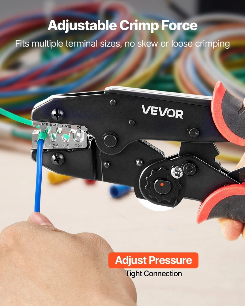 Užspaudimo replės VEVOR HSK-03BC, 0,25-6 mm²