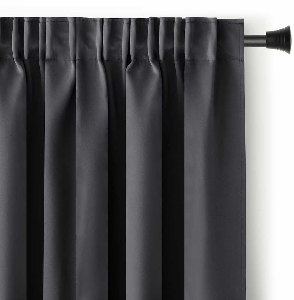 AmeliaHome Užuolaida 140×270 cm blackout tamsiai pilka AH