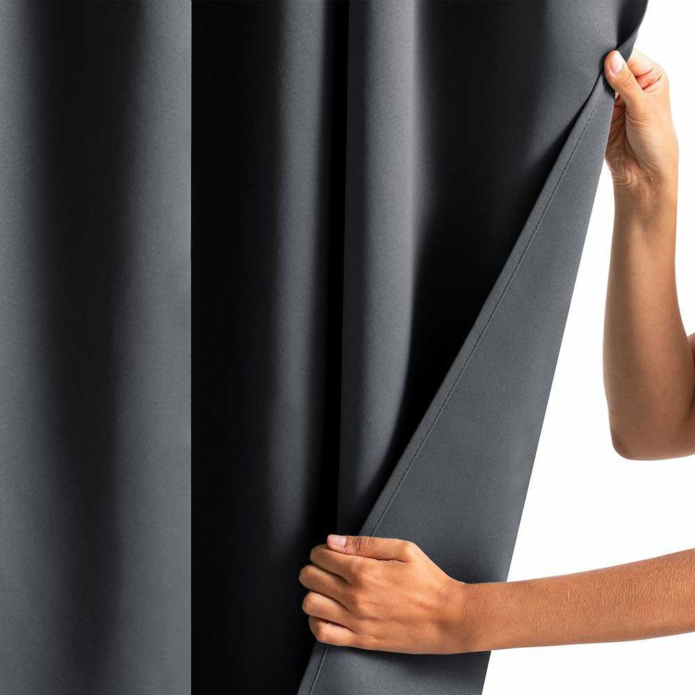 AmeliaHome Užuolaida 140×270 cm blackout tamsiai pilka AH