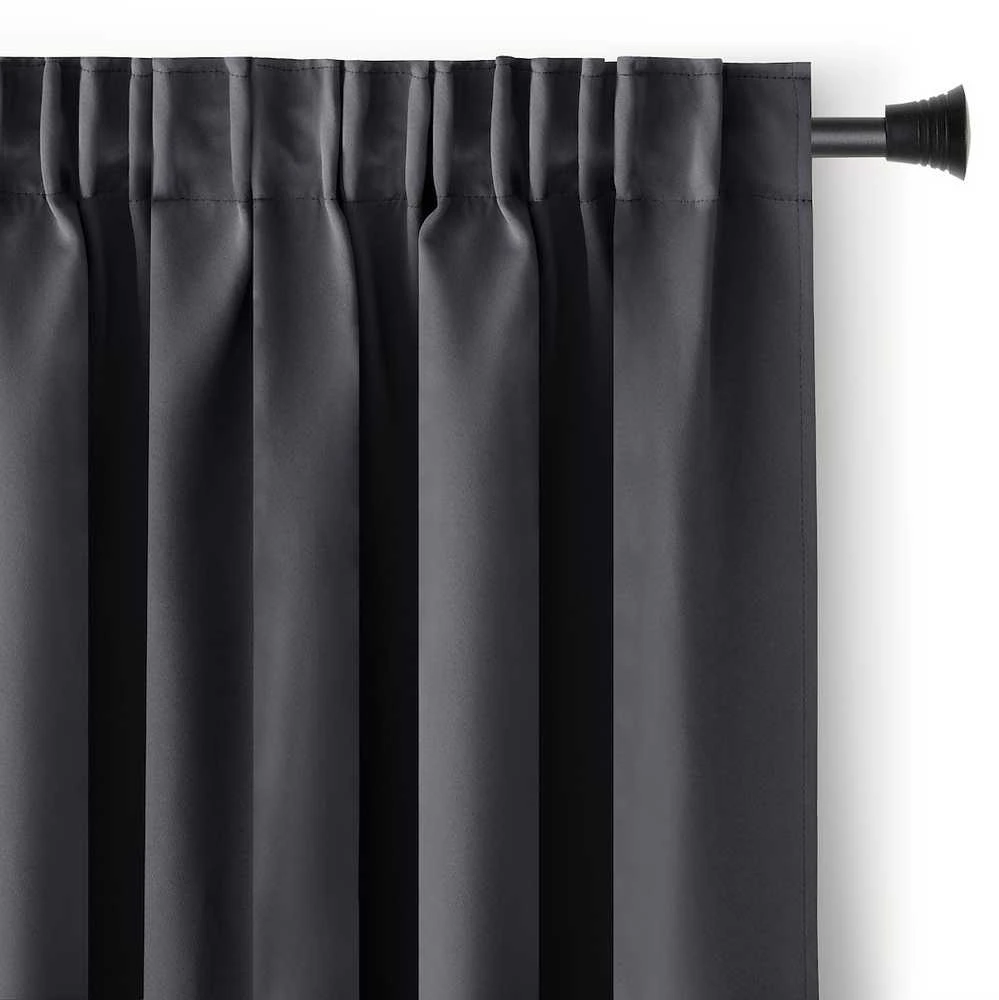 Užuolaida AH BLACKOUT PLEAT CHARCOAL 140X175 1PC