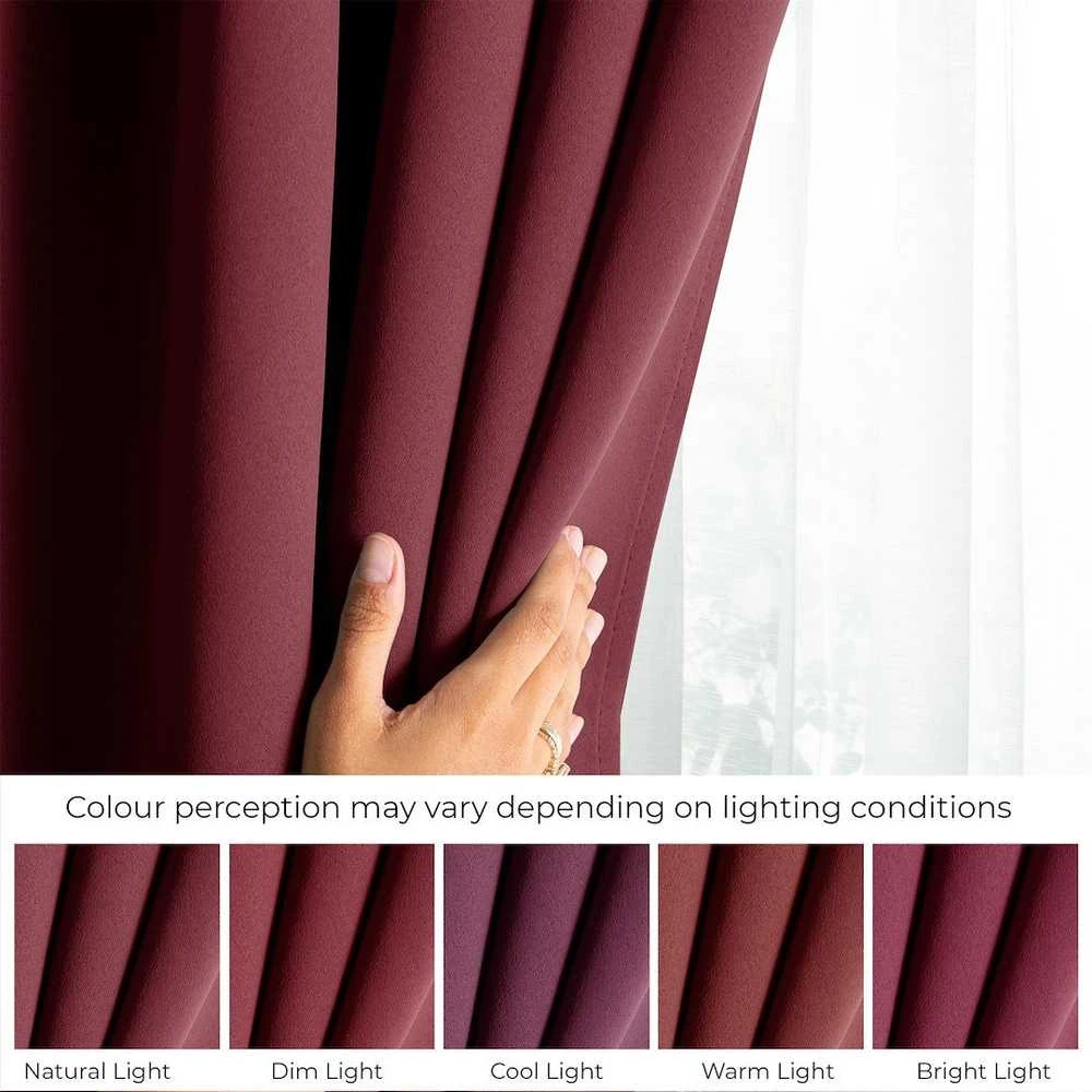 Užuolaida AH BLACKOUT PLEAT WINE 140X175 1PC