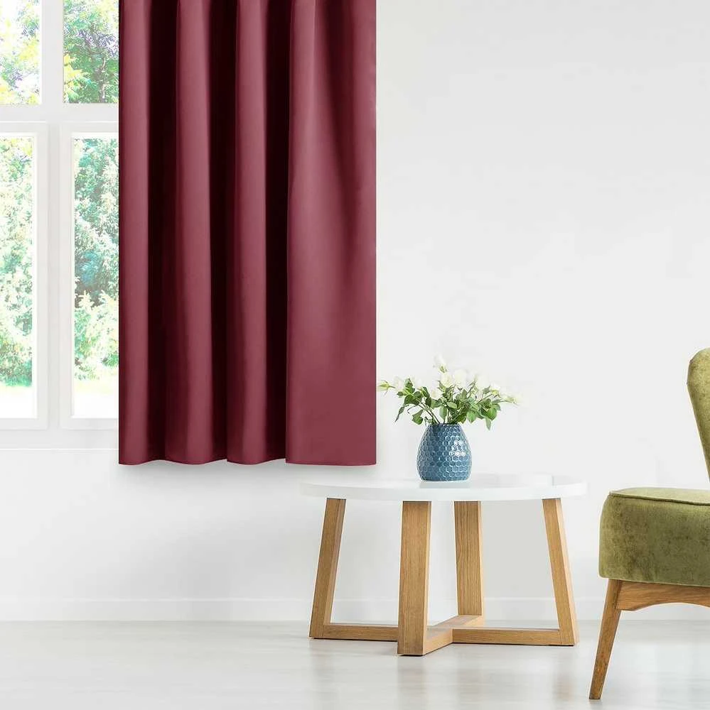 Užuolaida AH BLACKOUT PLEAT WINE 140X175 1PC