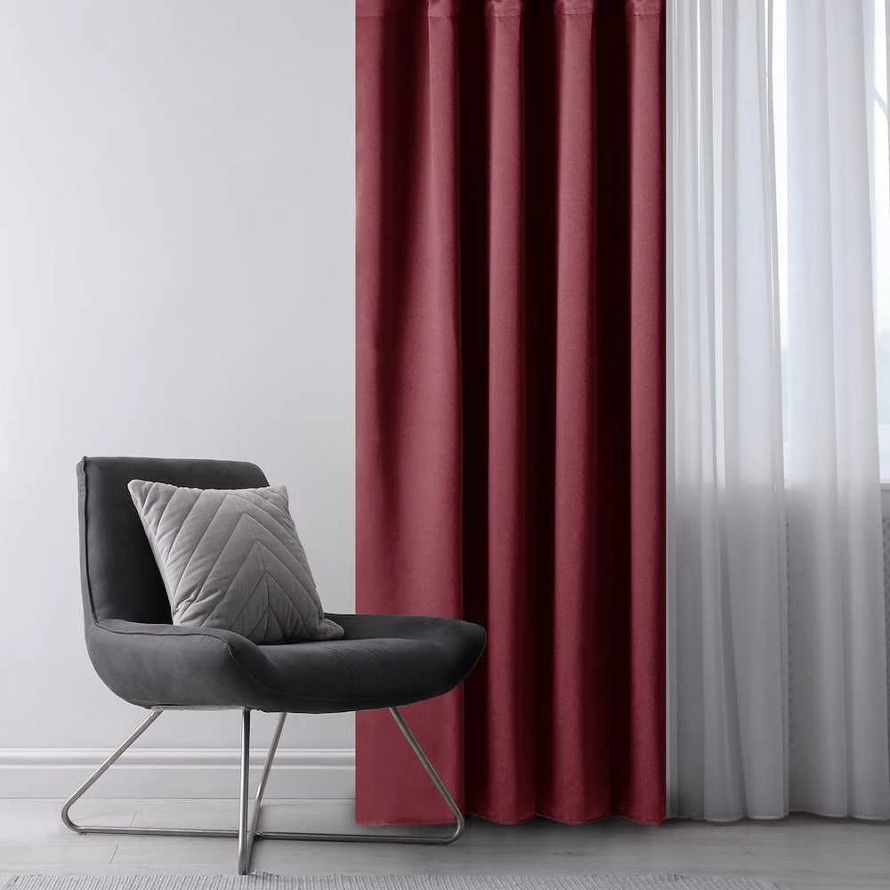Užuolaida AH BLACKOUT PLEAT WINE 140X175 1PC