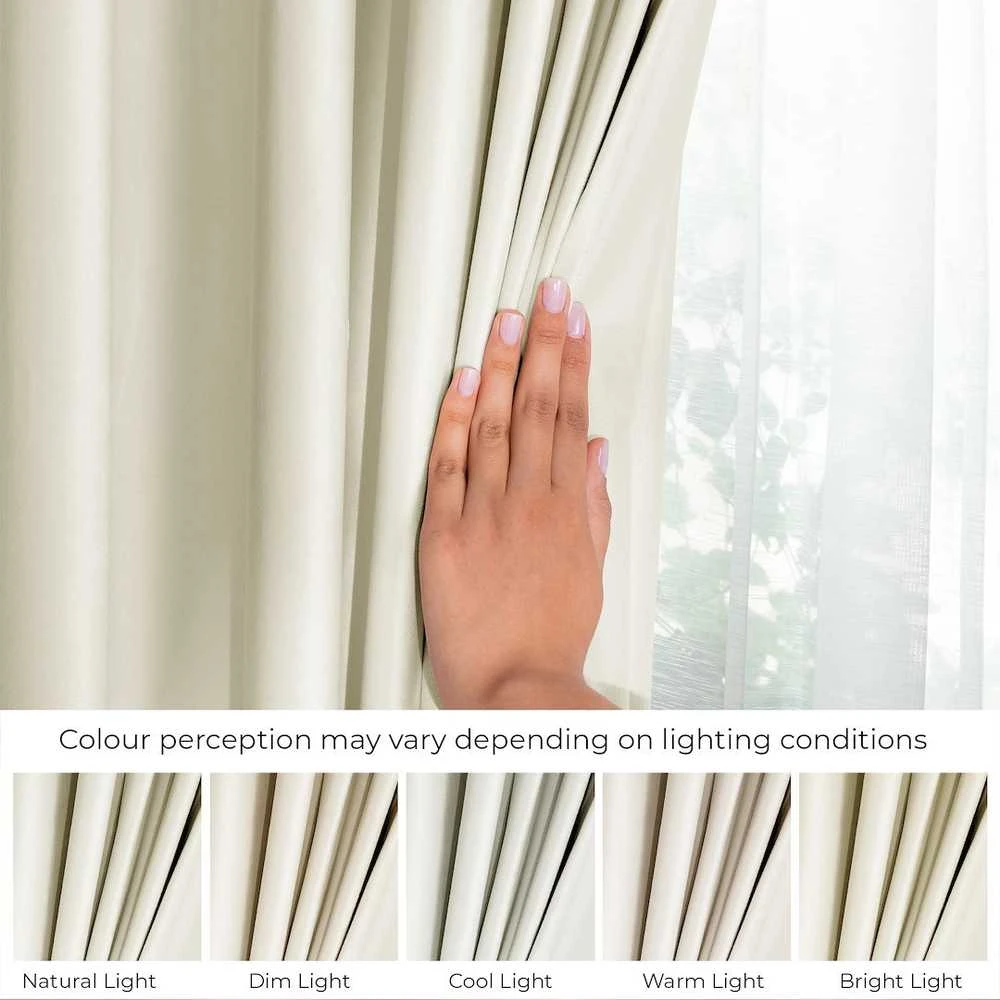 Naktinė užuolaida su žiedais AmeliaHome VELVET 140X245 cm, 1 vnt., spalva: kreminė
