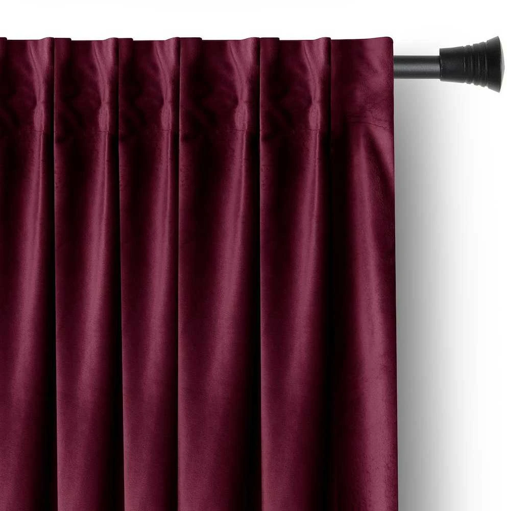 AmeliaHome Užuolaida aksominė 140×245 vyno spalvos CURT