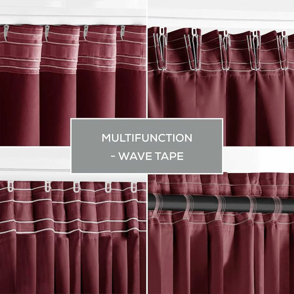 Užuolaida blackout 140×270 bordo spalvos CURT AH