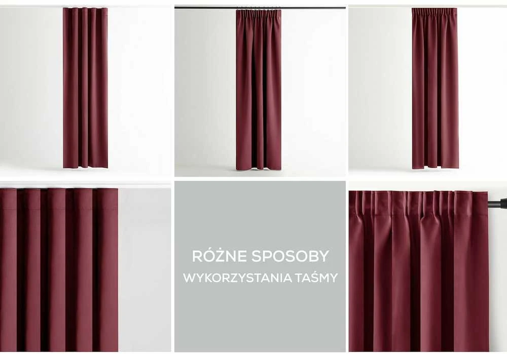 Užuolaida blackout 140×270 bordo spalvos CURT AH