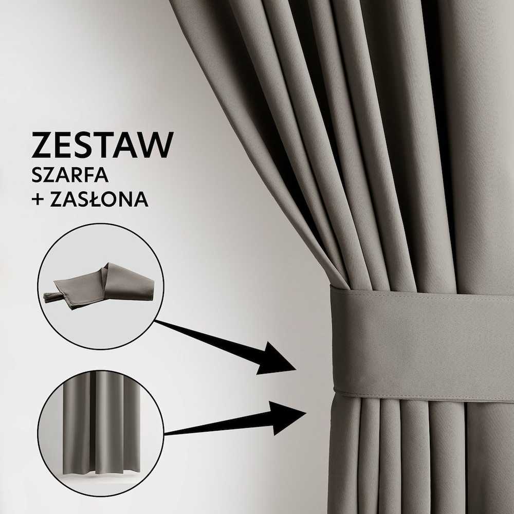 Užuolaida blackout tipo su klostėmis smėlio spalvos