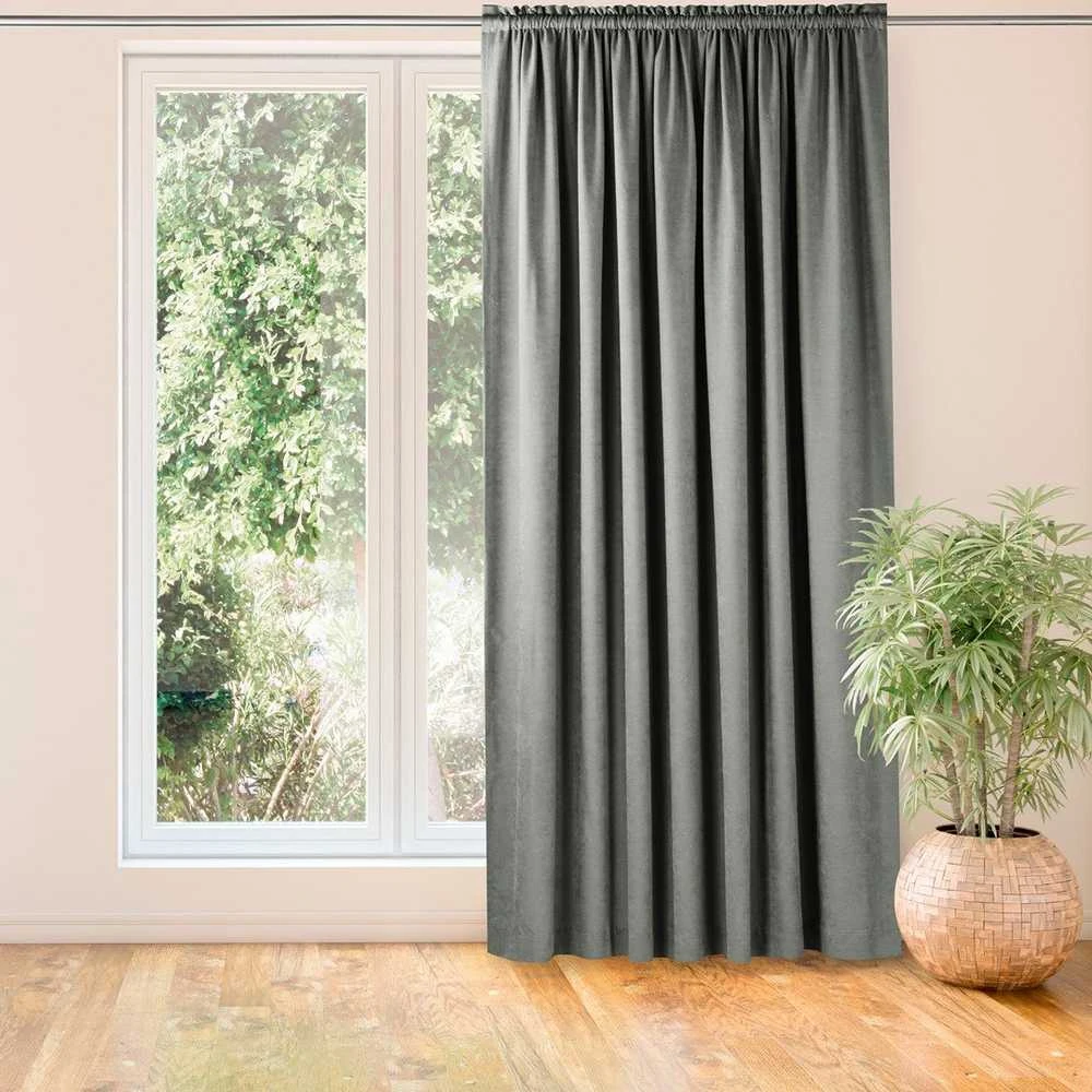 Homede Užuolaida iš chenille 280×225 pilka