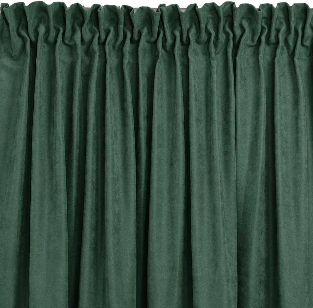 Homede Užuolaida iš šenilo 140×270 cm tamsiai žalia