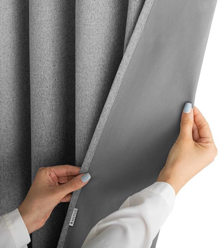 Užuolaida RES BLACKOUTLINEN CORITA PLEAT DARKGREY 140X270 1PC