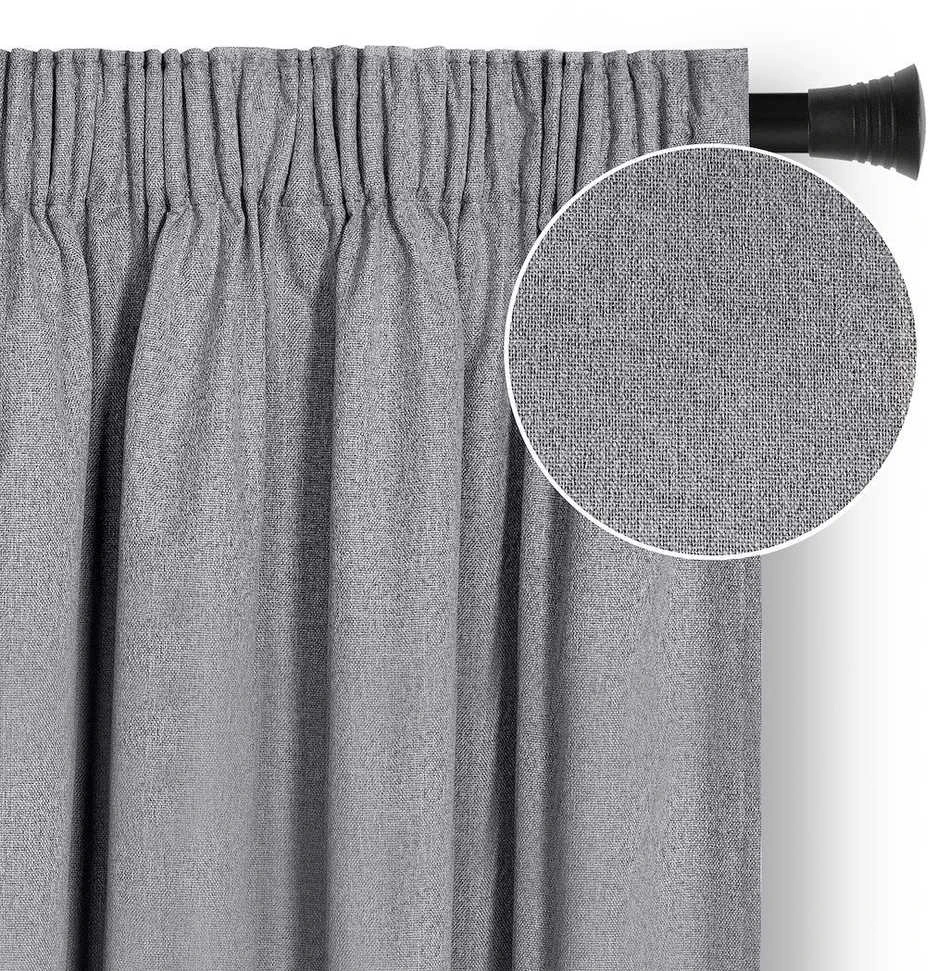 Užuolaida RES BLACKOUTLINEN CORITA PLEAT DARKGREY 140X270 1PC