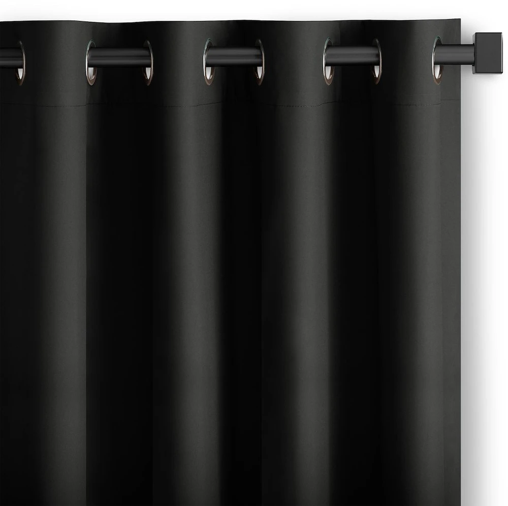 Užuolaida RES OXFORD CARLI EYELETS Juodas 200X250 1PC