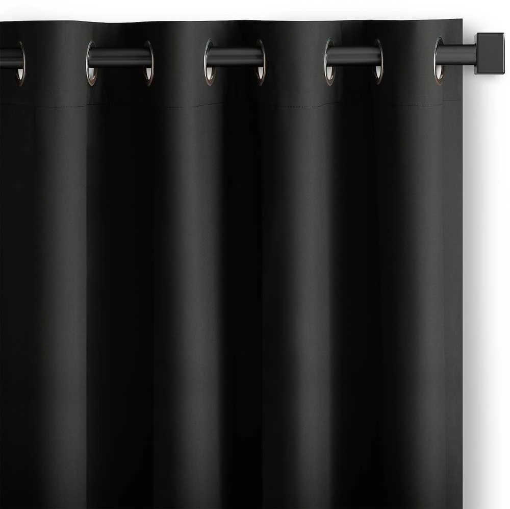 Užuolaida RES OXFORD CARLI EYELETS Juodas 140X270 1PC