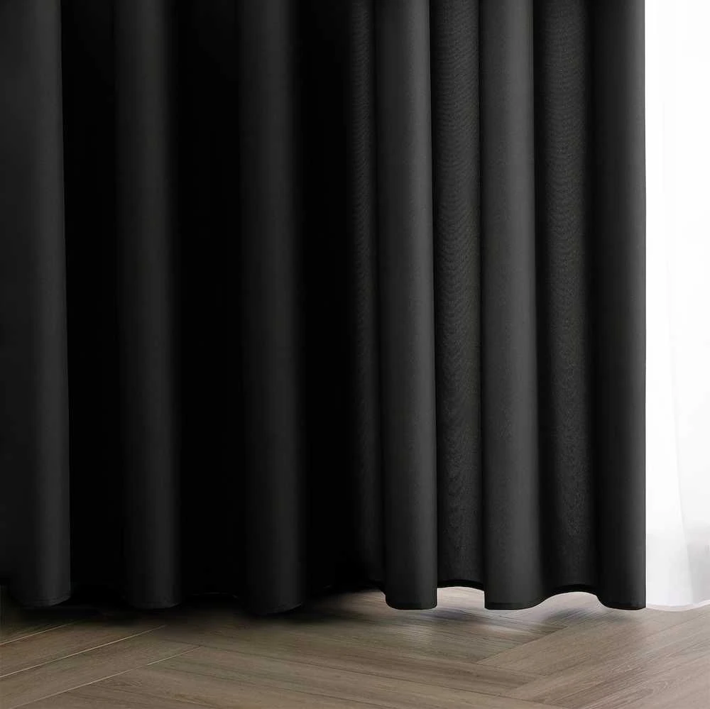 Užuolaida RES OXFORD CARLI EYELETS Juodas 140X270 1PC
