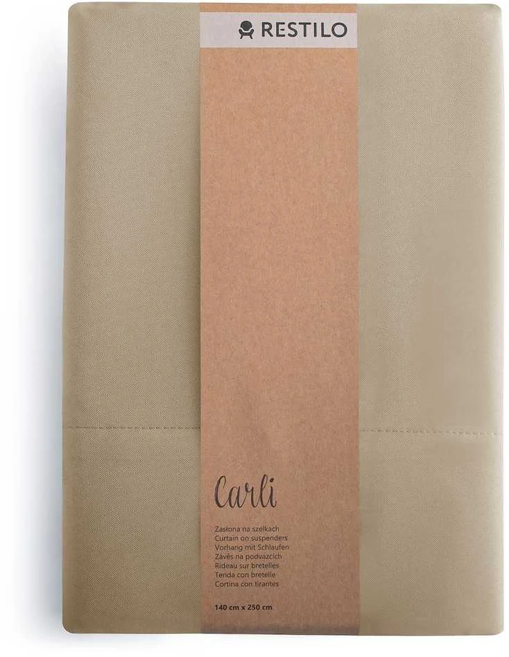 Užuolaida RES OXFORD CARLI PLEAT BEIGE 140X270 1PC