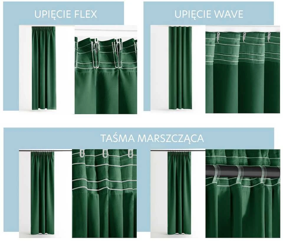 Užuolaida RES OXFORD CARLI PLEAT D.Žalias 200X250 1PC