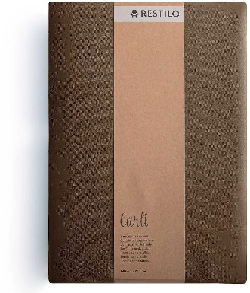 Užuolaida RES OXFORD CARLI TAB D.BROWN 140X250 1PC
