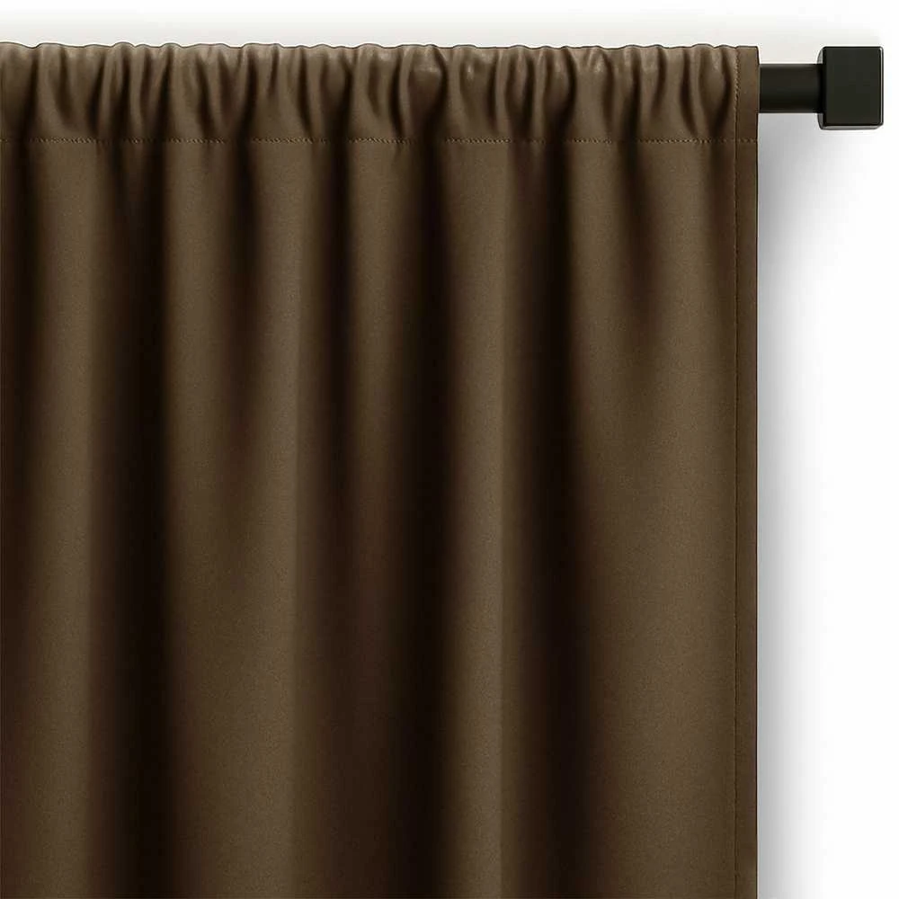 Užuolaida rudos spalvos 140×270 cm su klostėmis RESTILO