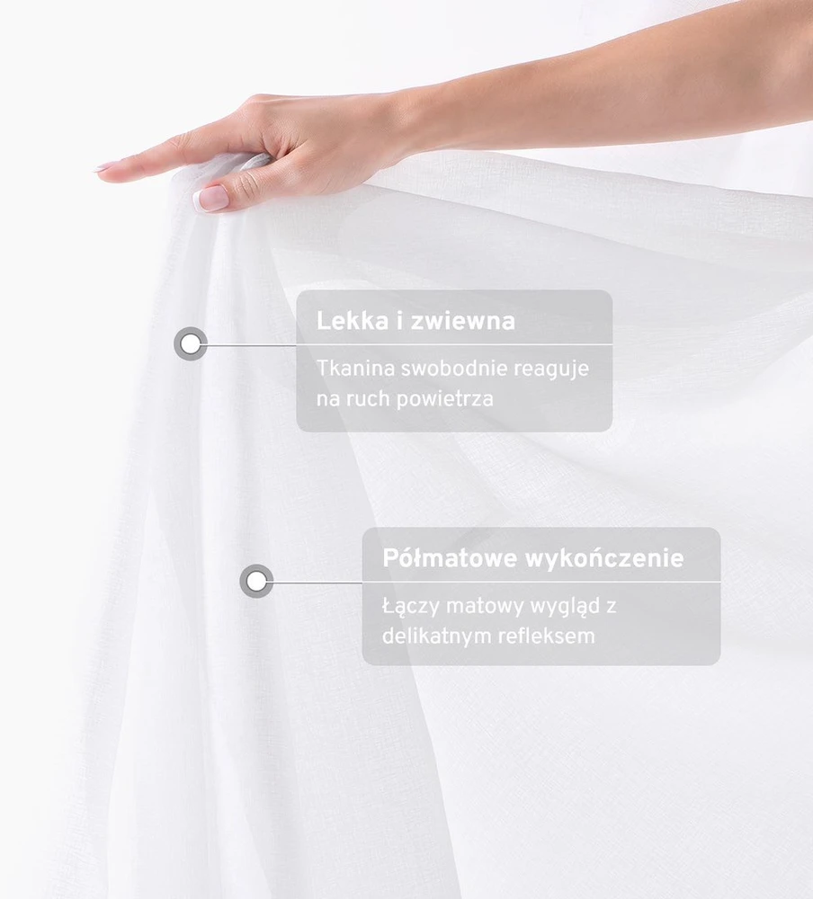 Užuolaida su juosta Restilo Cloud 400 × 260 cm, balta