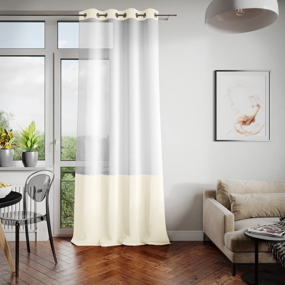 Užuolaida su kilpomis Irvette AmeliaHome 140 × 250 cm, kreminė