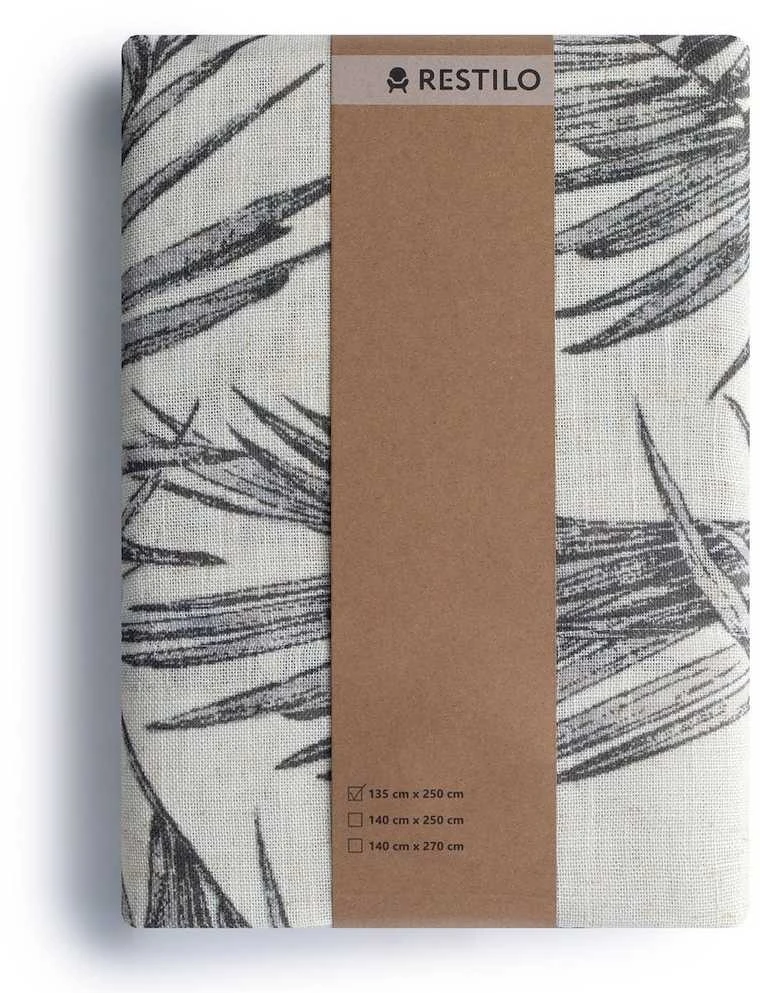 Užuolaida su žiedais 135 × 250 cm smėlio spalvos Restilo