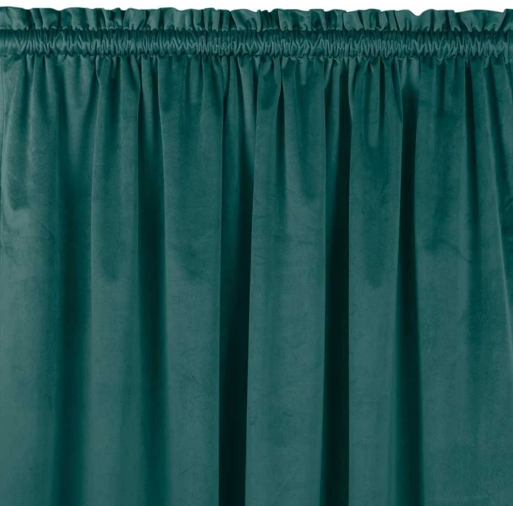 Homede Užuolaidos 135×225 cm iš aksomo tamsiai mėlynos
