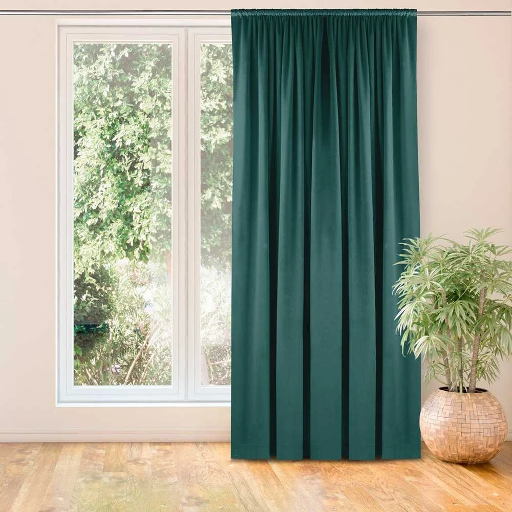 Užuolaidos 135×245 cm iš aksomo tamsiai mėlynos