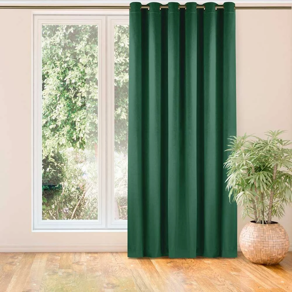 Homede Užuolaidos 135×245 iš aksomo žalia