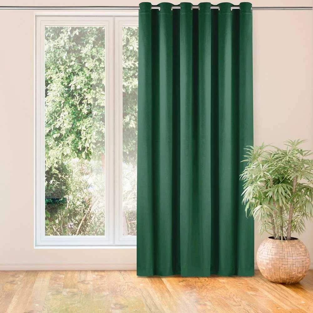 Homede Užuolaidos 200 × 225 cm, tamsiai žalia
