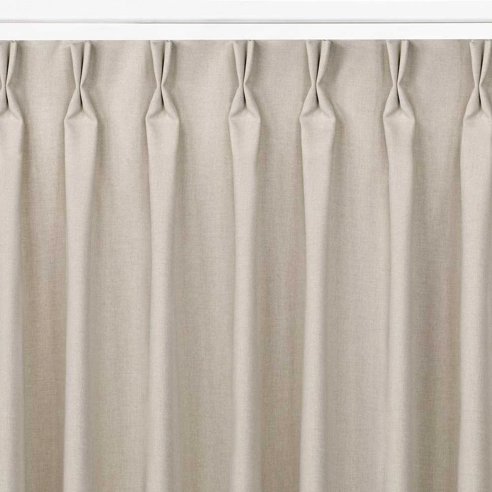 Užuolaidos 220×245 cm smėlio spalvos BRAID FLEX CARMENA