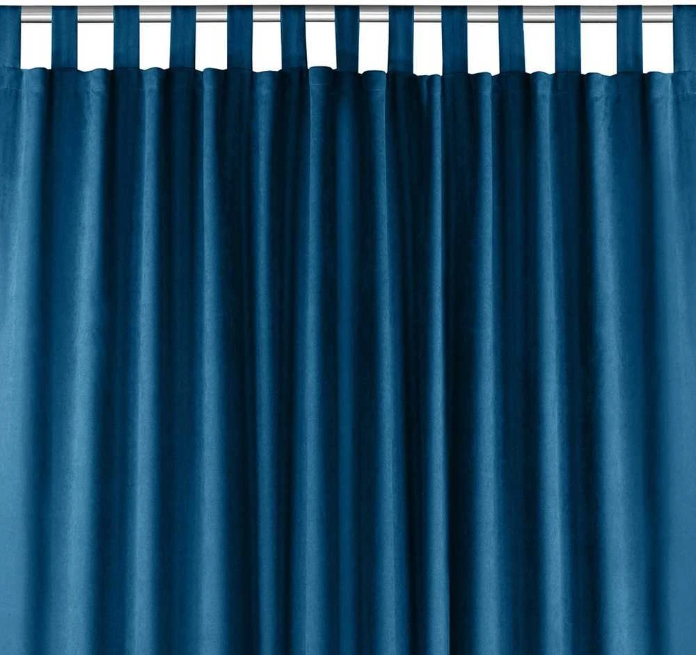 Homede Užuolaidos 420×175 cm iš chenilės indigo