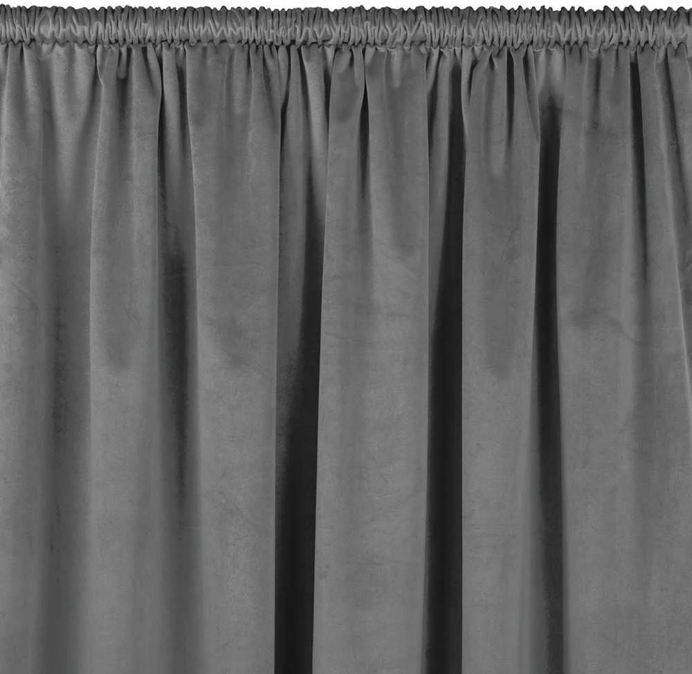 Užuolaidos aksominės 135×270 cm tamsiai pilkos