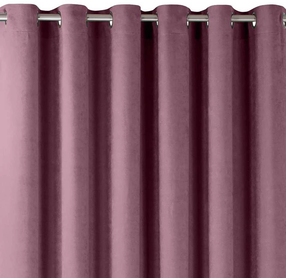 Curtain MILANA color lilac style classic sidabrinis sidabrinis metal eyelets chenille 140x245 HOMEDE (Pažeista pakuotė)