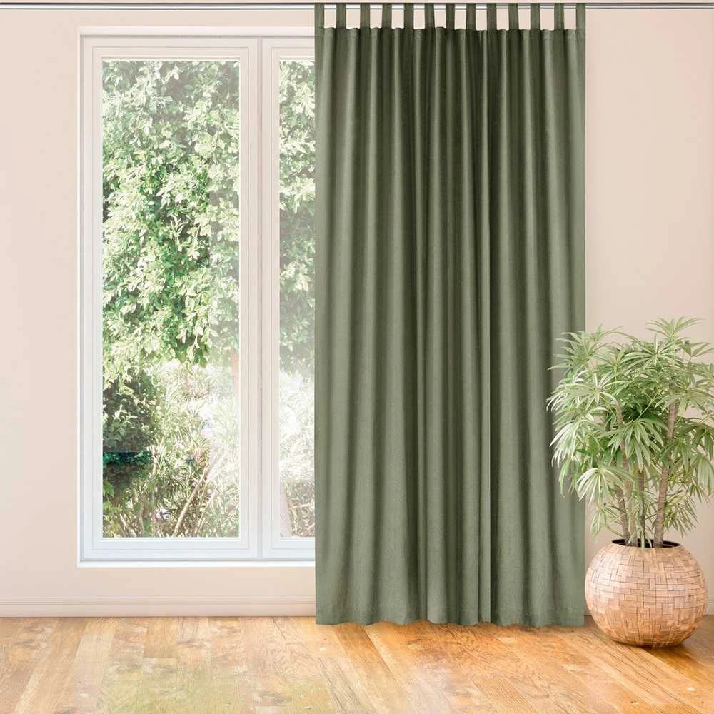 Užuolaidos iš chenille 140×175 cm žalia