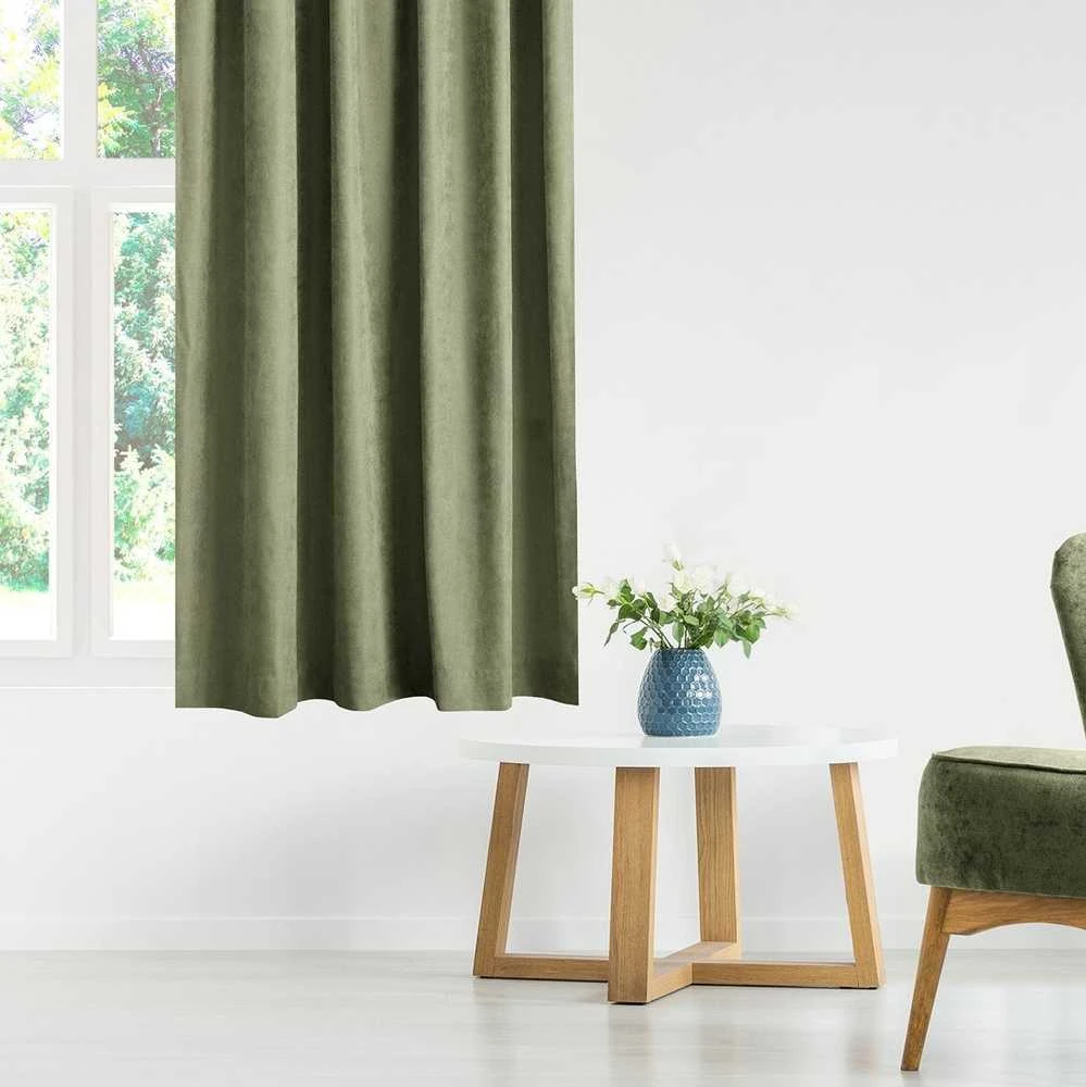 Užuolaidos iš chenille 140×175 cm žalia