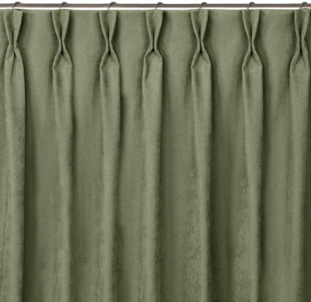 Homede Užuolaidos iš chenille 140×300 cm žalia CHENILLE FLEX