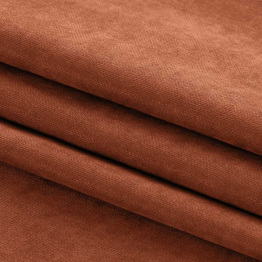 Homede Užuolaidos iš chenille imbiero spalvos 220×175 cm
