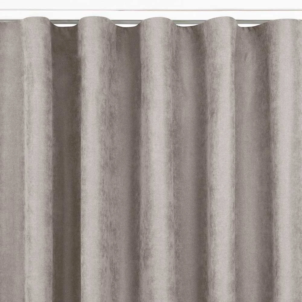 Užuolaidos minkštos pynimo tekstūros 140x270 cappuccino spalvos