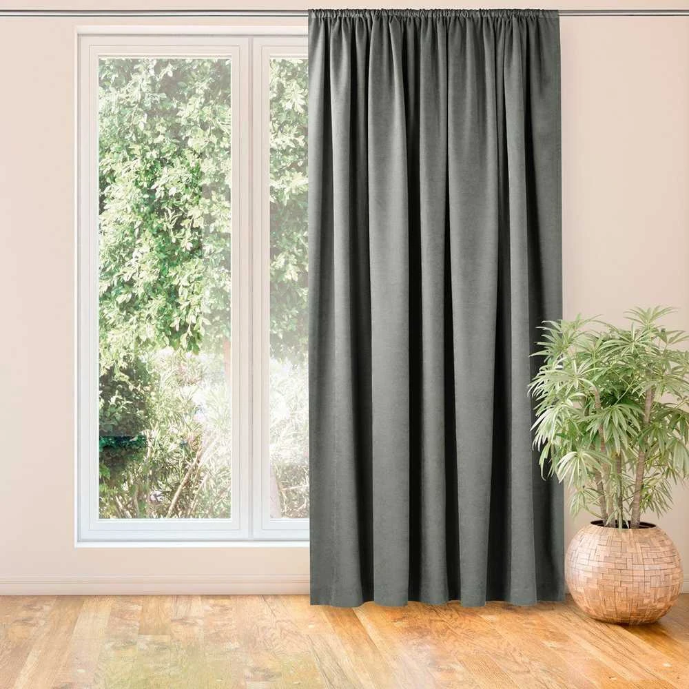 Homede Užuolaidos pilkos 280×270 CHENILLE