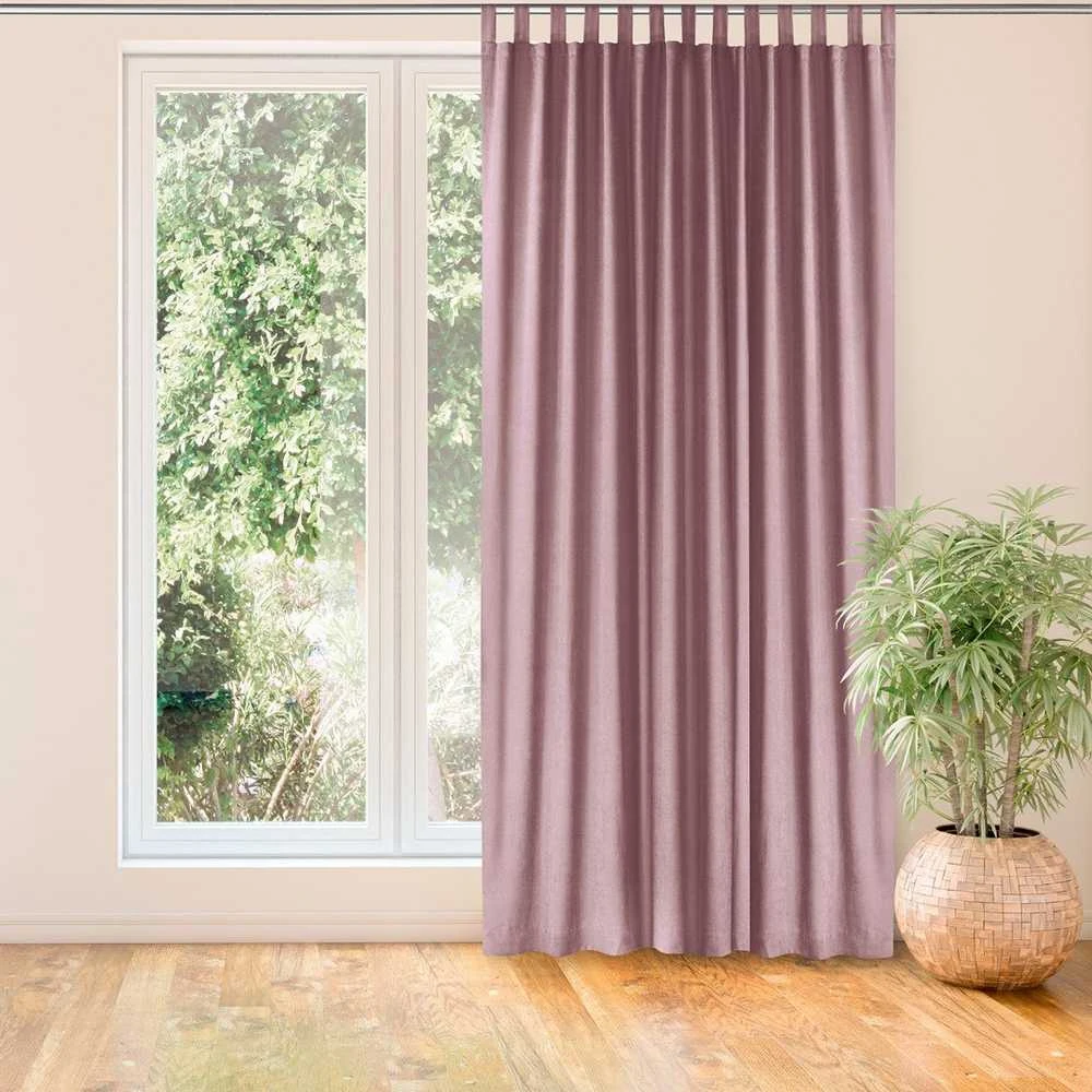 Užuolaidos rožinės 560×175 cm CHENILLE