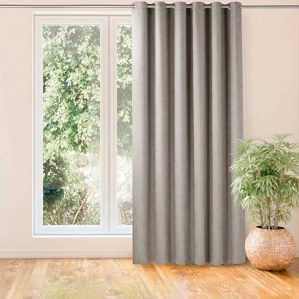 Homede Užuolaidos su akėčiomis 140×300 kapučino iš chenilio