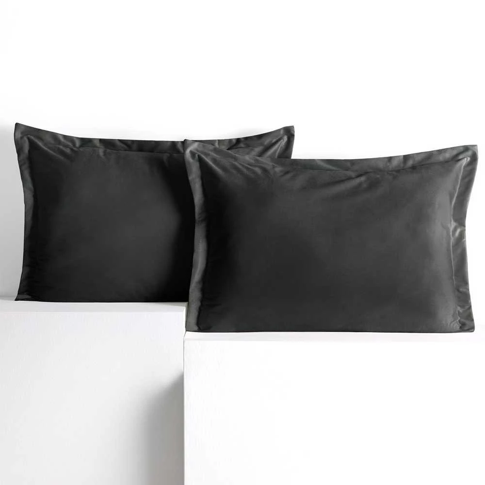 AmeliaHome Užvalkalas 50×70 cm aksomas tamsiai pilkos AH