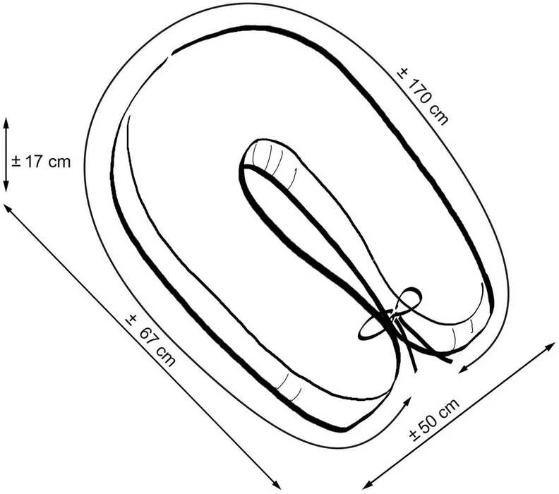 Užvalkalas nėščiosios pagalvei LONGER Marocco mint spalvos