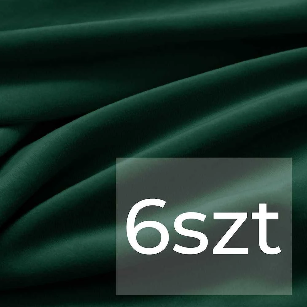 Užvalkalų komplektas 48×48 6 vnt tamsiai žalia
