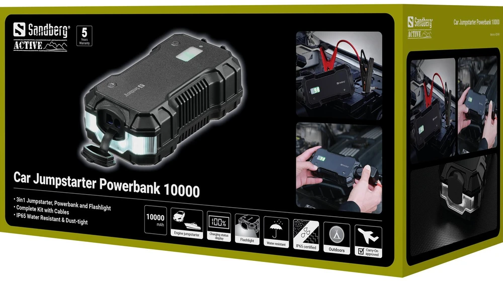 Sandberg Car Jumpstarter Powerbank 10000